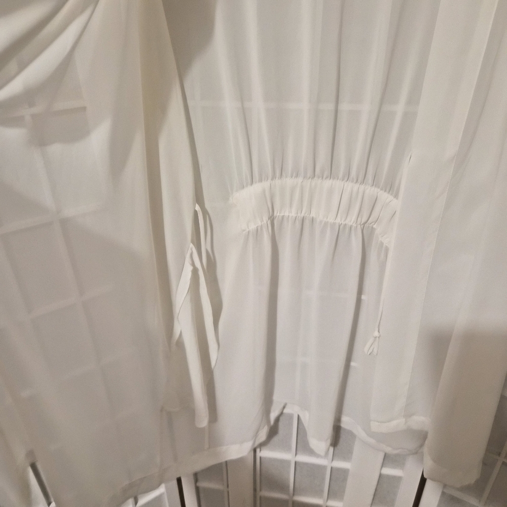 Victoria's Secret White Sheer Robe One Size - Picture 7 of 13